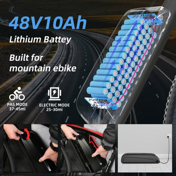 26in Lightweight Electric Hybrid Bike 400W 125kg Maximum Loading