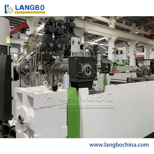 Plastic PVC Hot Cutting Pelletizing Pellet Granulating Recycling Extrusion Machine