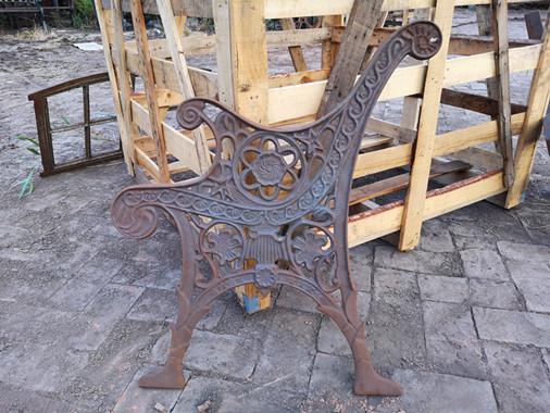Classical Park Bench Slab Cast Iron Bench Ends For Cast Iron Bench Seat