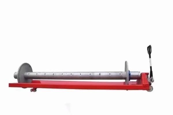 Fabrica Vendas Diretas Duravel Manual empurrar Warp Beam Trolley Tecido Pack And Roll Trolley