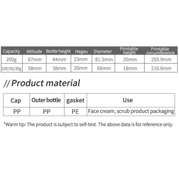 Wholesale Frosted PET Jar with Custom Logo - 200ML Cosmetic Jar for Cream Container