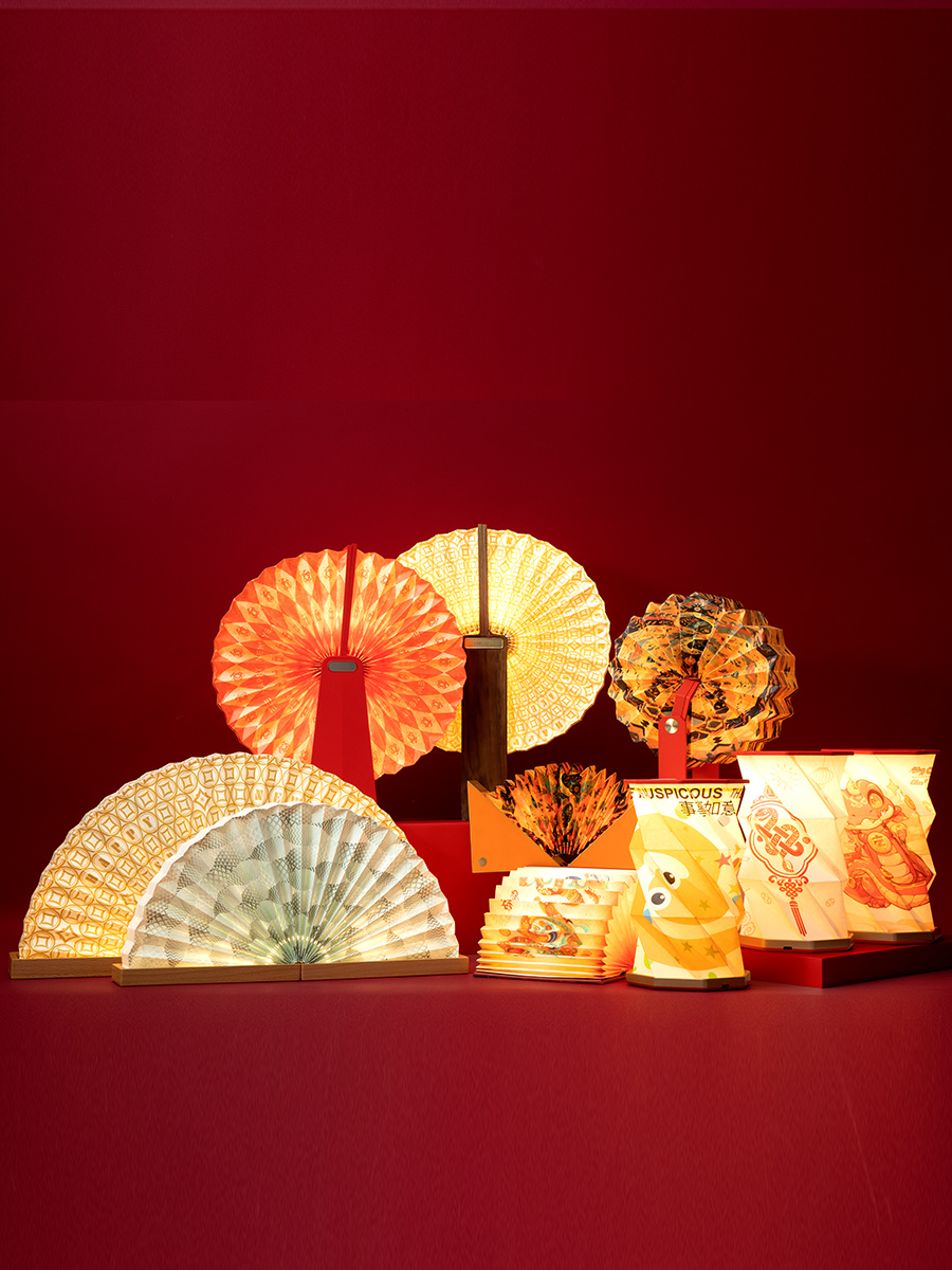 ZBOLE Recyclable Mini Paper Art Lamp Folded Light Living Room Decoration