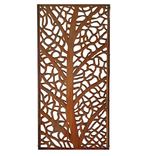 Painel de Art Rusty Corten Steel Privacy Screen da parede do metal do jardim e da casa