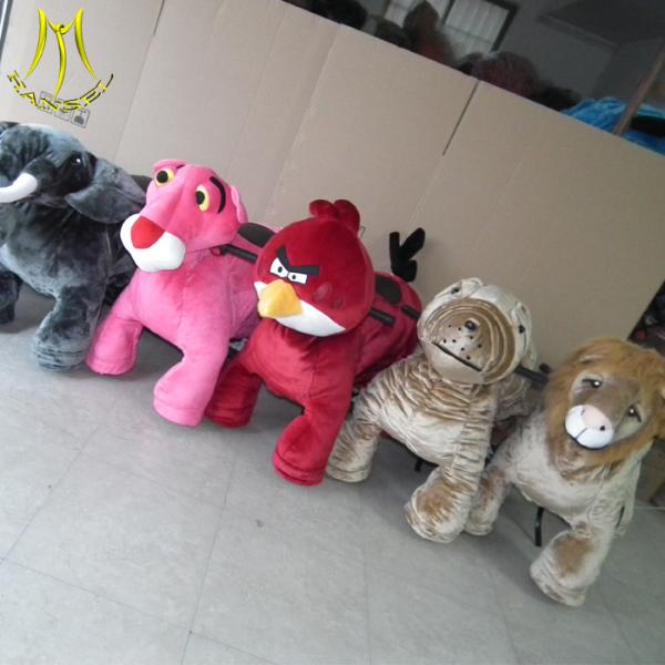 Hansel   hot sale children plush battery operated zoo animal toys happy monkey ride in mall