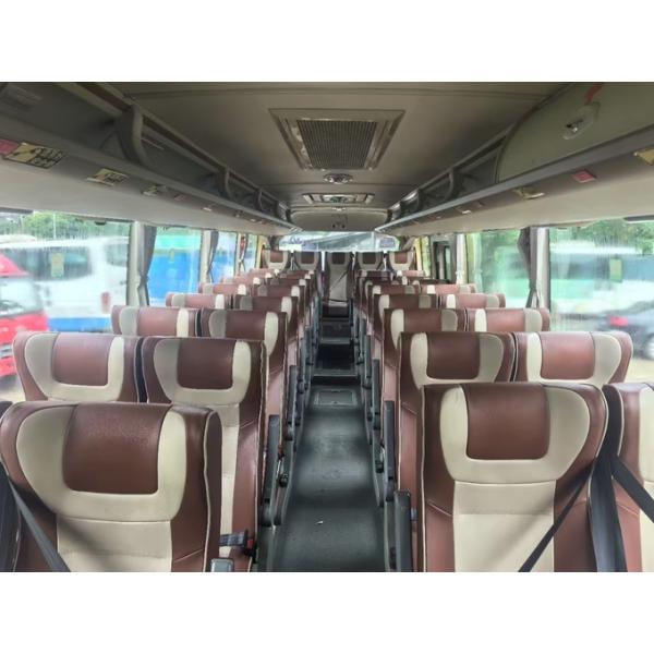 Luxury Used Coach K6906 Blue A/C Diesel Engine Leaf 39 Seats Spring Suspension Long Distance