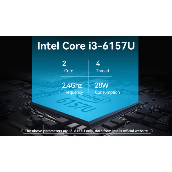Intel Core i3 Industrial PC без вентилятора Мини ПК с GPIO и DDR4 16G 6COM