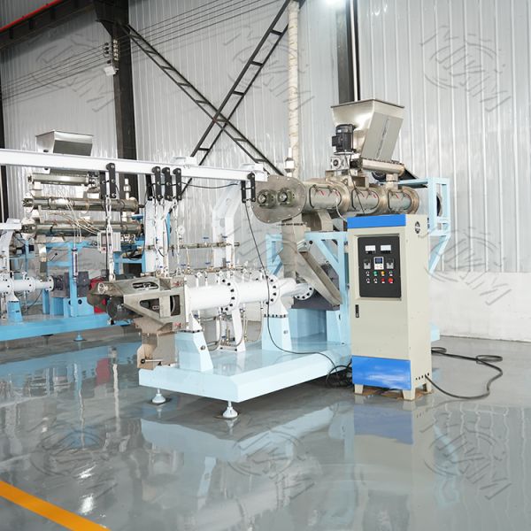 New Condition Automatic Twin-Screw Sinking Fish Feed Extruder  Pet Food Pellet Making Machine Cat Dog Feed Extruder Machine Price
