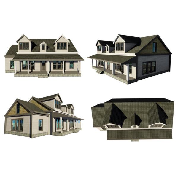 luxury prefab vacation steel structure villa simple villa house elevation designs