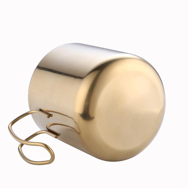 Beautful  Gold Stainless Steel Travel Mug With Lid  Customized Logo