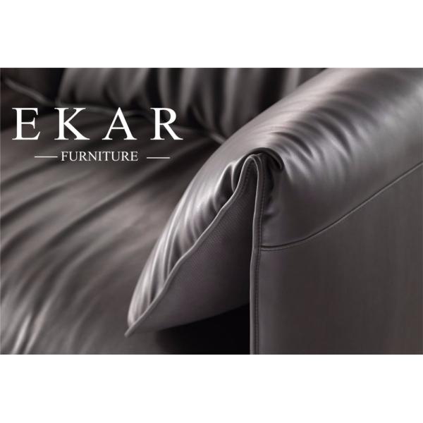 Italy Contemporary Simple Designed Modern Home Living Room Furniture Leather Sofa Set