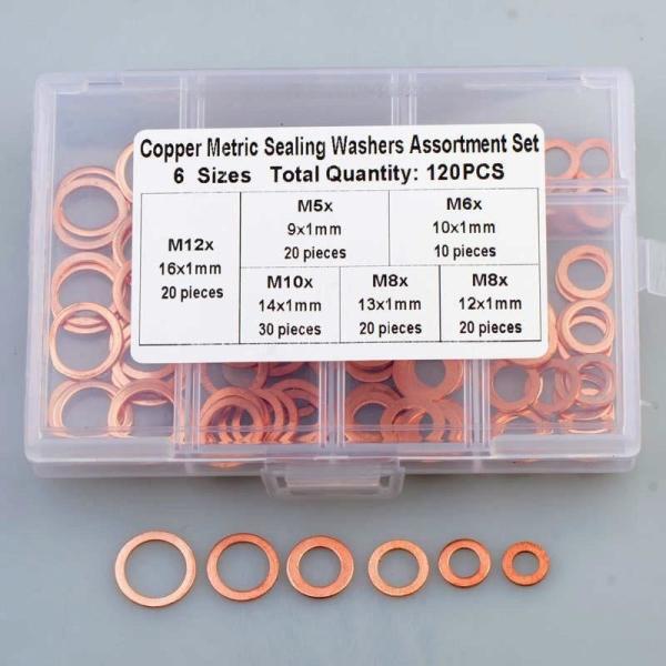 Copper Washer Marine Fuel Injector Washer Sealing Washer