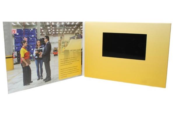 4.3 Gift greeting cards with video/LCD video brochure/LCD Business greeting card for DHL