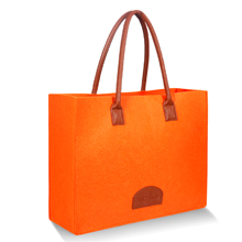 Grocery Bags Reusable Eco Shopping Bags Large Made By Felt Fabric Produce Bags Stylish Travel Tote Bag Gray