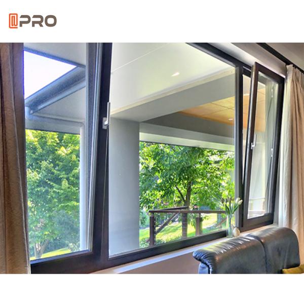 Tilt And Turn Aluminum Windows Double Glass Customized Design
