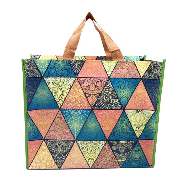 Custom Design Woven Carry Bags Eco Friendly Pp Material Gravure Printing