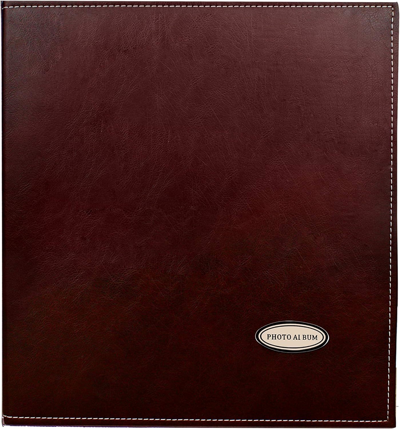 Leather Cover DIY Scrapbook Photo Album With Large Capacity For Weddings