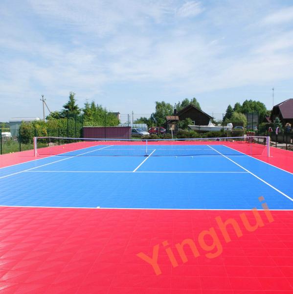 Customized Interlocking Gym Futsal Flooring Basketball Tennis Court Flooring For Outdoor