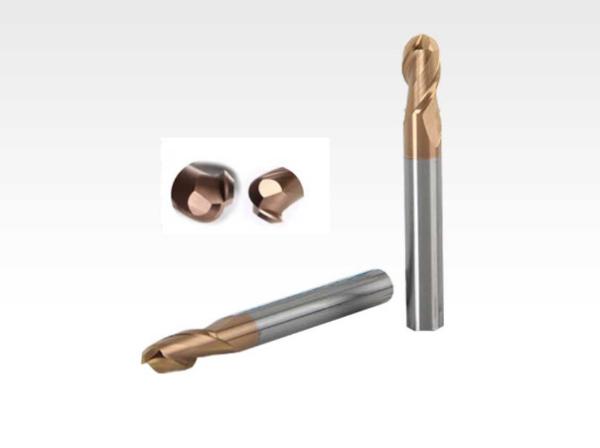 Straight Shank Solid Carbide Ball Nose End Mills PM-2BL-R1.0~R10.0 Nano TiAIN Coating