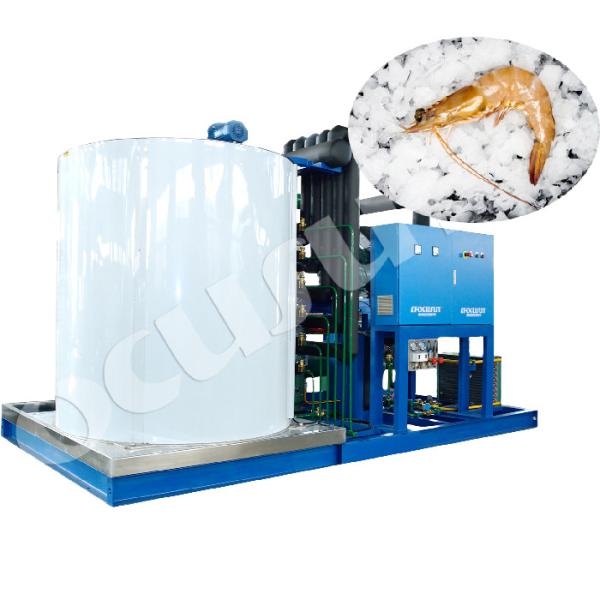 Máquina de 20 toneladas de flocos de gelo com capacidade de 3600 kg e garantia de tamanho de gelo de 1,5 mm-2,2 mm