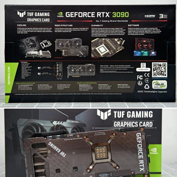 Black 24GB ETH Mining Rig Graphics Card ASUS TUF GeForce RTX 3090