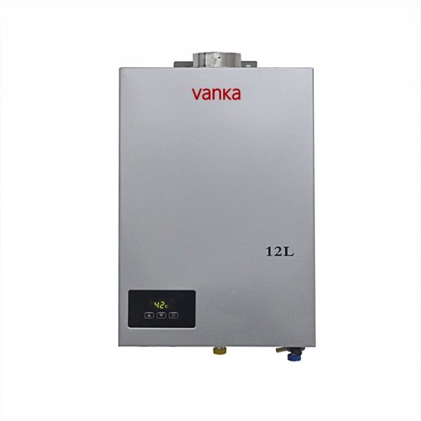 12L Indoor Digital Gas Water Heater Force Exhaust Quiet Operation Energy Saving On Demand Heating