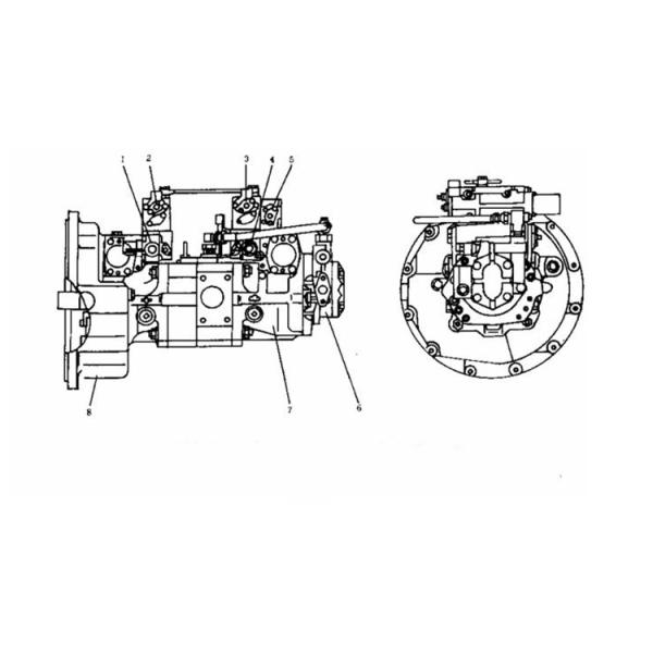 Excavator Engine Hydraulic Pump K5V200DTH K5V200DTH-9N4H Hydraulic Main Pump For Sany SY365 Excavator