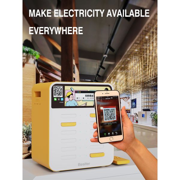 12 Slot Shared Power Bank Rental Station 5000mAh Powerbank Docking Station
