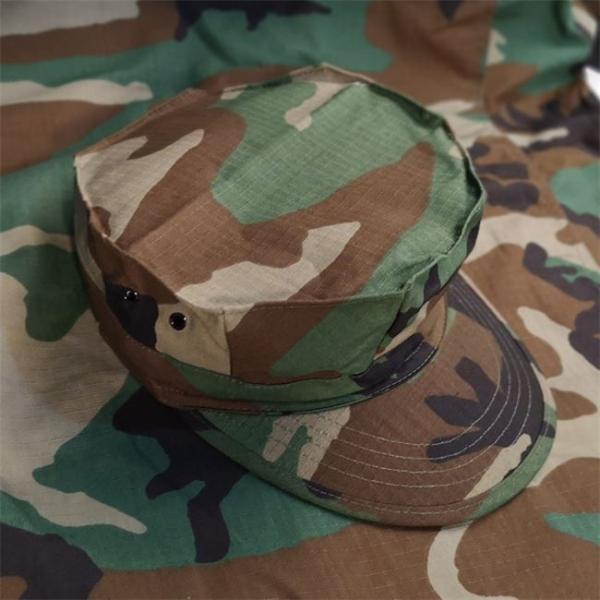 Octagonal Military Camouflage Cap Sun Hat Military Army Hat Woodland Camo Outdoor Tactical Octagonal Cap Fishing Hik