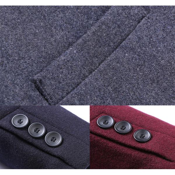 Большой лапель Средний длинный кашемир Классический мужской утилитарный ошейник стройный верхний пальто транш лисица куртка мужской пальто