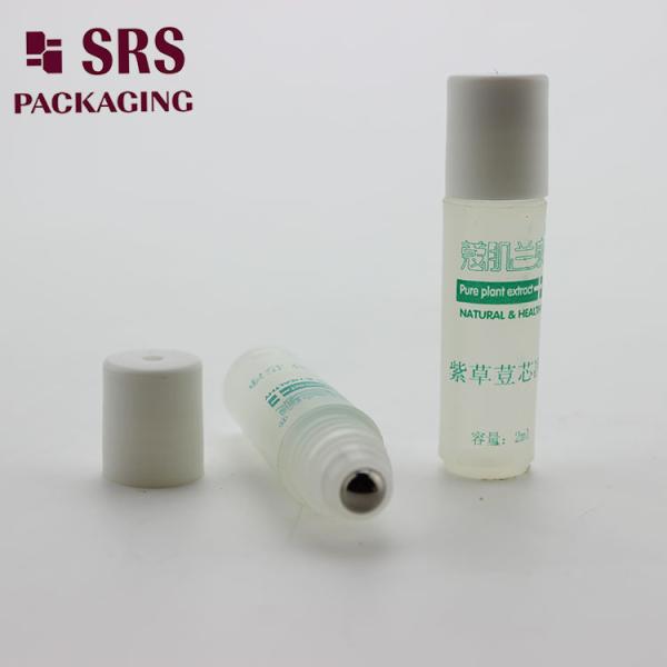 Eco Friendly PP Roll On Bottle White Screw Cap Stainless Steel Roll On Container Customization Available For