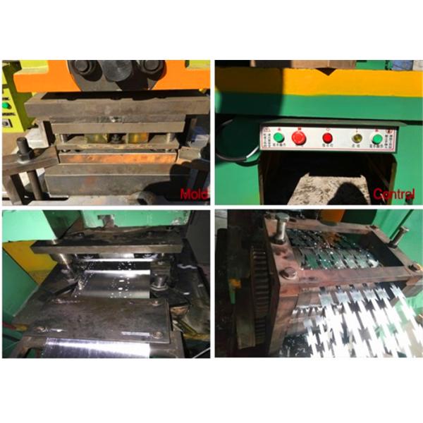 11 Strips Razor Barbed Wire Machine 2000KG With PLC Control Punching