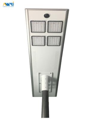 Lâmpada LED integrada de luz solar de rua 120w 12v120w Max Power Die Casting Corpo de alumínio