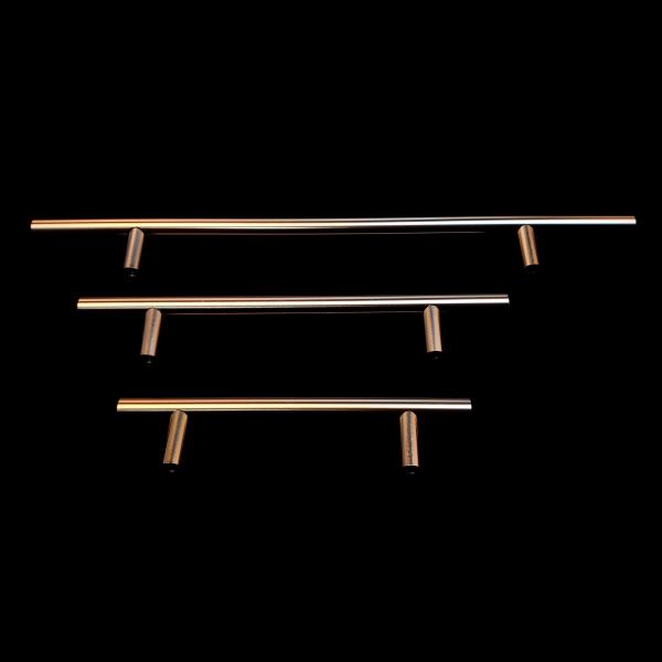 Electroplating Gold 190mm T Bar Stainless Steel Cabinet Handles For Living Room