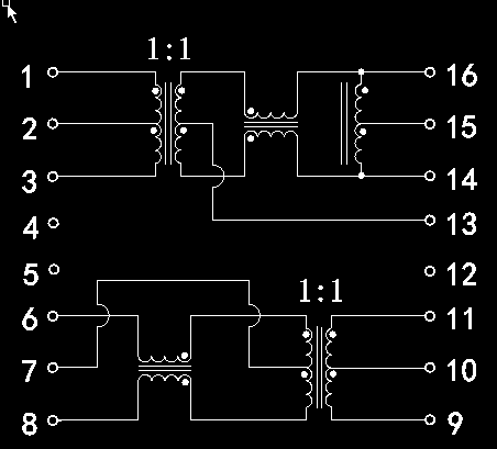LFE8659 10/100Base-T Ethernet Single Port Transformer Modules LP1302NL Cross