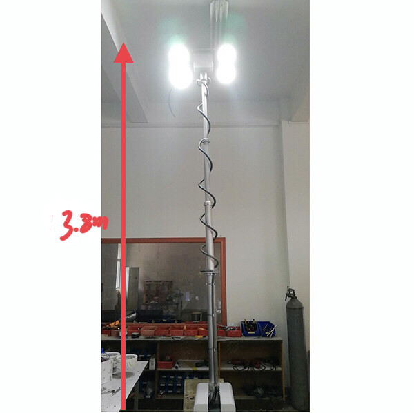 3.5m roof mast lighting-3.8m working height-remote control turn tilt system-LED