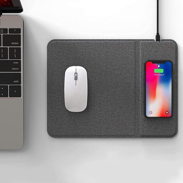 12V/1.25A Output Voltage and Current Qi Wireless Charger Mouse Mat for Multiple Devices
