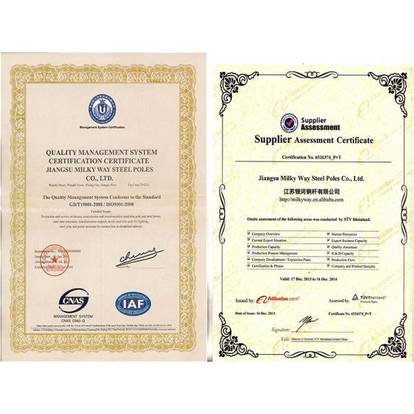 220 Кв гальванизировали широко используемую башню 10м-200м поляка трубки стальных труб Моно