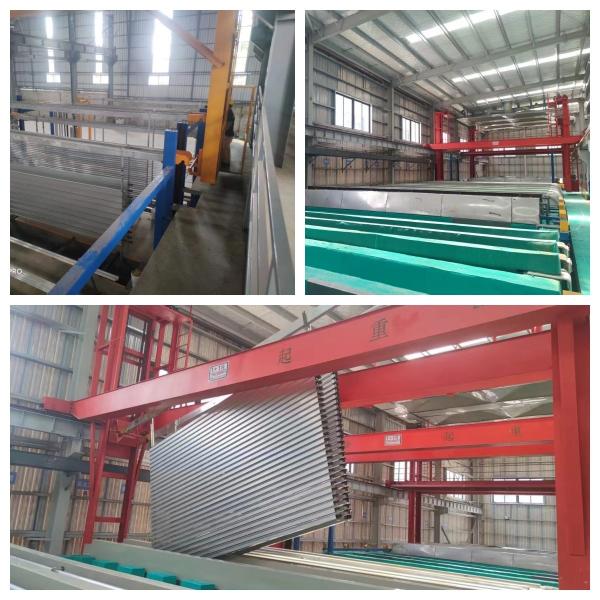Automotive Industrial Grade Aluminum Profile Hard Oxidation Production Line 1000 Tons / Month