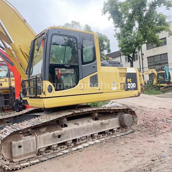 Excavadora original Komatsu PC200-8 PC 200 em bom estado com válvula hidráulica original