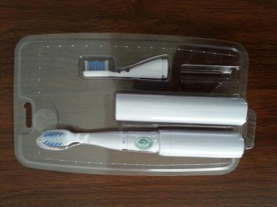 Transparent PET / PVC / APET / GAG / APEG two blisters packing for electronic toothbrush