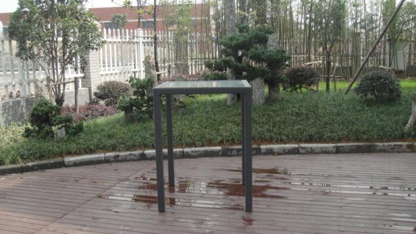 Luxury All Weather Resin Wicker Bar Set For Home Patio / Balcony