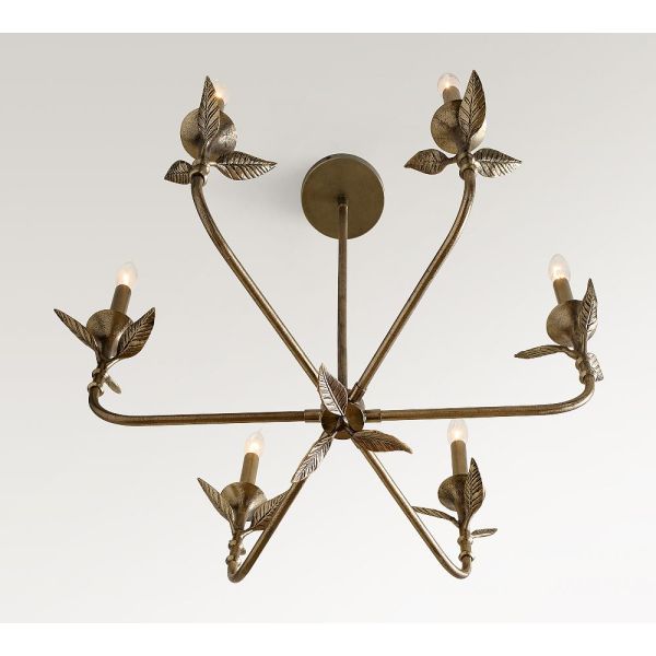 Customizable Antique Brass Finish LED Pendant Chandelier with Adjustable Height for Living Room and Bedroom