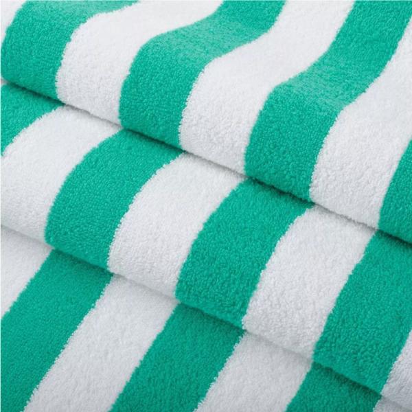 Aura Stripe Beach Towel: Minimalist Design, Maximal Comfort - Soft, Absorbent, and Quick-Drying Large Towel with Subtle Yarn-Dyed Stripes