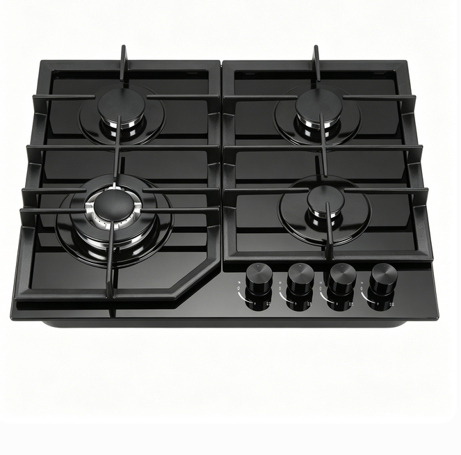 Built in 4 Burner Gas Cooktop Electric Power OEM/ODM Household Appliances Supplier