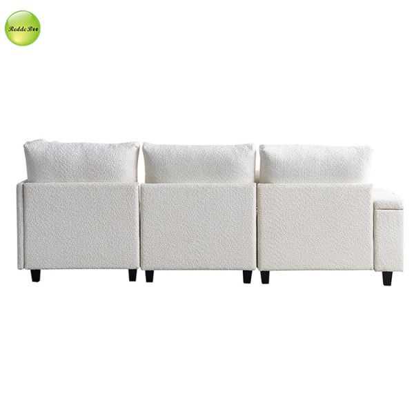 Modern L - Shaped Sofa with USB Ports:  Spacious, Perfect for Charging & Elevating Home Decor