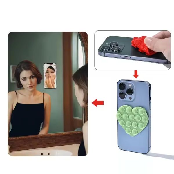 Explosive Wear-Resistant Silicone Double-Sided Suction Cup Phone Stand Multi-Style Design Desk Organizer for Mobile Phone Fixed