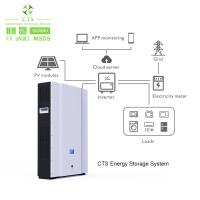 Batterie au lithium solaire de mur de Lifepo4 48v 100ah 200ah 10kw pour le stockage de l'énergie à la maison