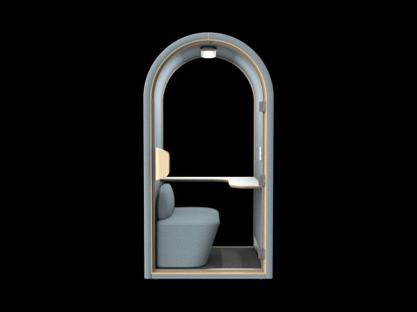 Home Pod Acoustic Booth | All-in-One Soundproof Office Pod with Integrated Desk