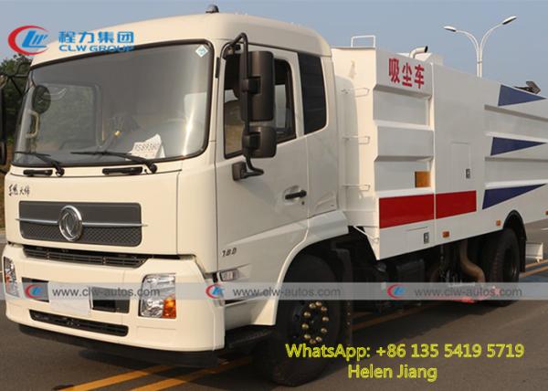 Caminhão da vassoura de estrada do vácuo de Dongfeng 4x2 10CBM para a limpeza da rua