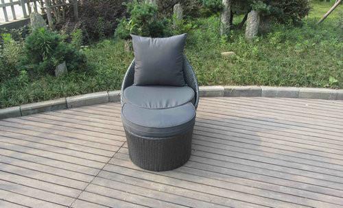 Waterproof Hotel Outdoor Rattan Sofa Set With Four Seat Couch